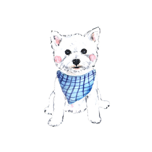 West Highland Terrier 2025 Desk Calendar